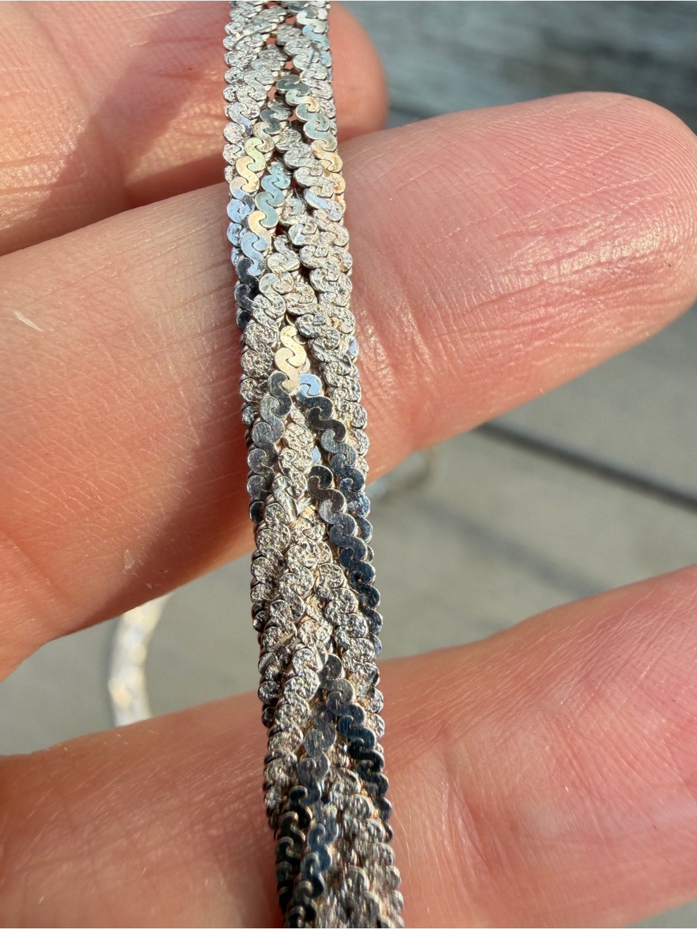 ~19.5” Milor Italy Sterling Silver braided 6mm thick necklace! - Picture 4 of 13